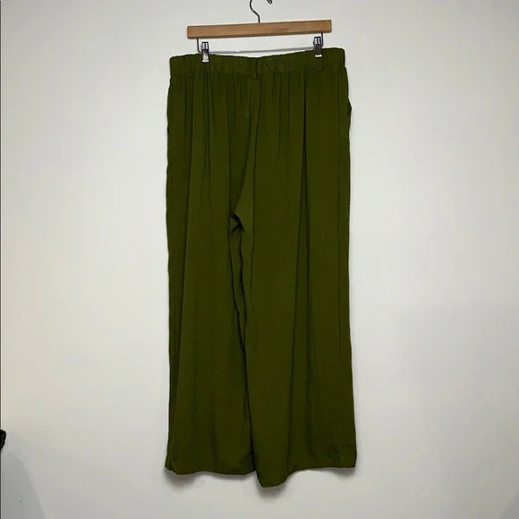 NWT Halara High Waisted Wide Leg Flowy Palazzo Casual Linen-Feel Pants - Picture 7 of 11